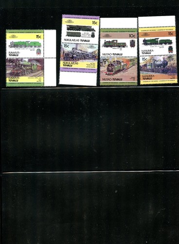 LOTTO 10255 COLLEZIONE IN PERFETTE CONDIZIONI DI VENTOTTO COPPIE INQUILINI LOCOMOTIVA TRENO TUVALU - Foto 3 di 3