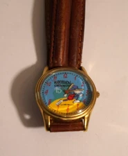 Walt Disney World 1995 Marathon Race Mickey Mouse Watch Needs Battery (INV A)