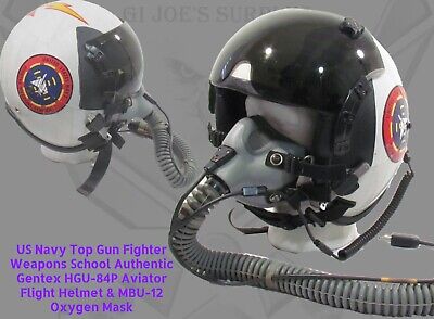 Navy USN Top Gun Fighter Pilot Gentex HGU84/P Flight Helmet Navy USN Top Gun Fighter Pilot Gentex HGU84/P Flight Helmet
