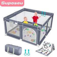 50" x50" Playpen with Mat Waterproof for Babies and Toddlers Play Pen Playards