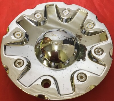 ONE USED AMERICAN RACING CHROME CENTER CAP 1628200041 WHEEL CENTER CAP 7631