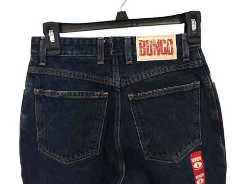 Bongo High Rise Mom Jeans Womens Size 5 26W 27L Blue Medium Wash Denim NWT Vtg - Picture 4 of 12
