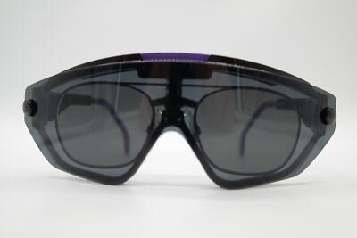 Vintage UVEX bike it Schwarz Violett Eckig Sonnenbrille sunglasses Brille NOS