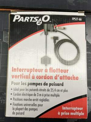 Pentair Submersible Vertical Pump Switch FPS17-66 