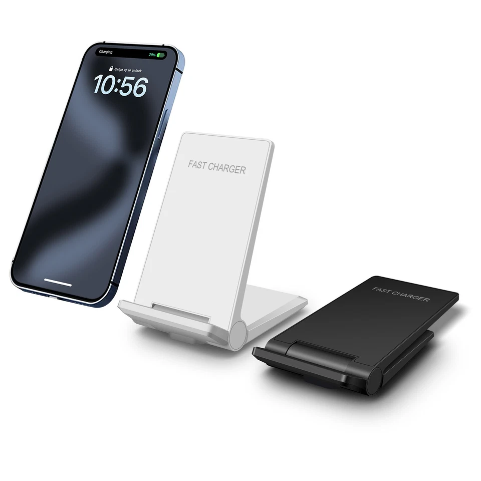 30W Fast Wireless Charger Dock Charging Stand For Samsung Galaxy S25 S24 Note20 - Image 2 of 4