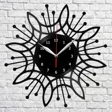 Abstract Vinyl Record Wall Clock Home Fan Art Decor 12'' 30 cm 6938