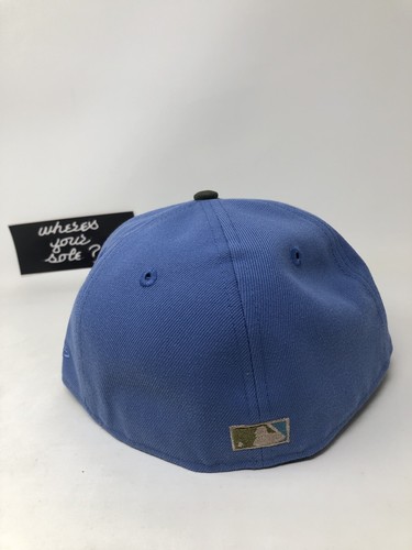 Mazza cappello da esterno New Era Fitted Miami Marlins 7 3/8 blu oliva 59fifty - Foto 3 di 11
