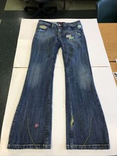 Vigoss USA Premium Embroidered Womens Hippie Bootcut Jeans Size 7/8