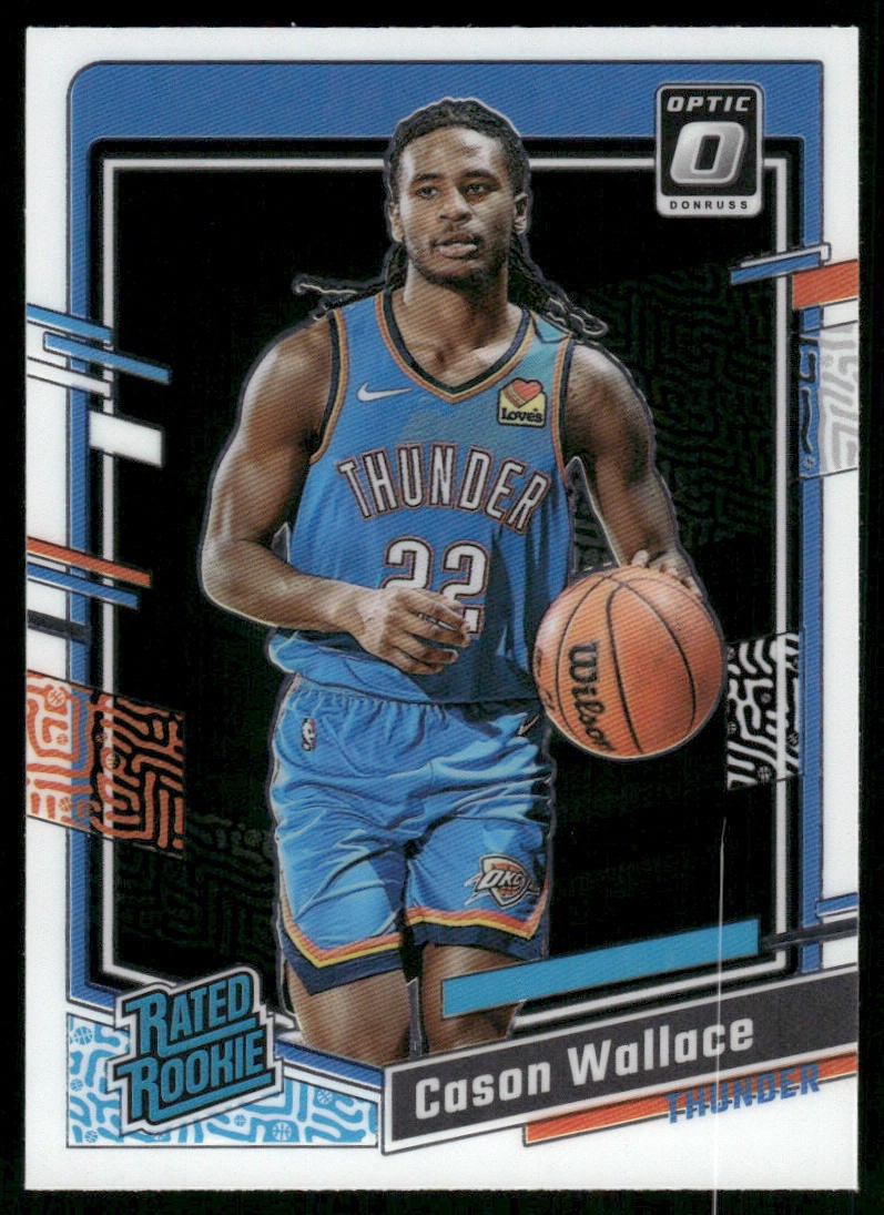 2023-24 Donruss Optic #218 Cason Wallace Oklahoma City Thunder Rookie