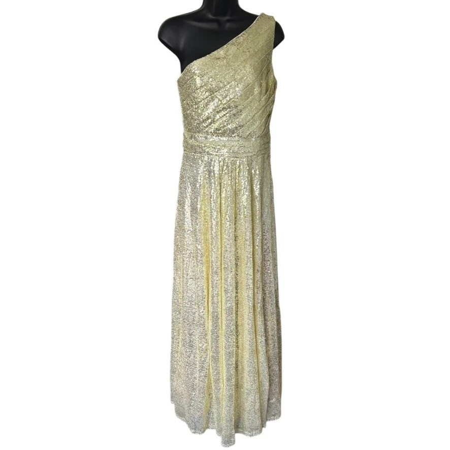 gold long silk dress Ariel Maxi Dress main image 0