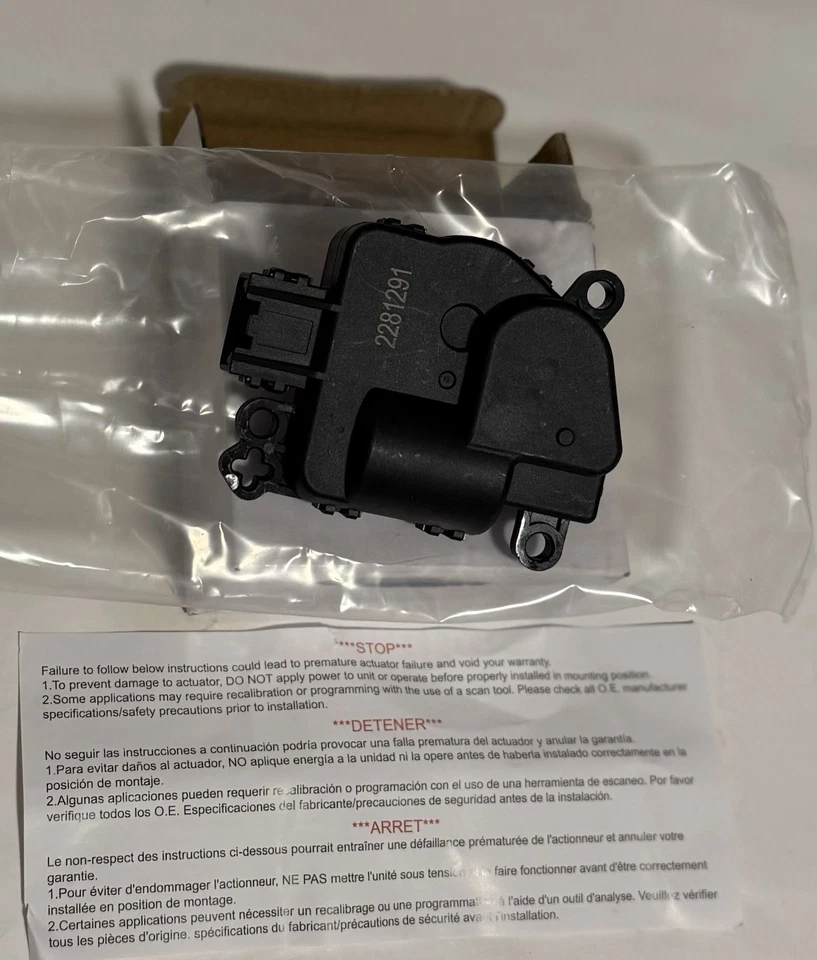 For Dodge Charger 2008-2018 Four Seasons HVAC Heater Blend Door Actuator 73123 - Image 4 of 4