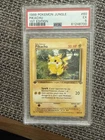 Pokémon Pikachu TCG Jungle Wizard Stamp 60/64 1st Edition PSA 5