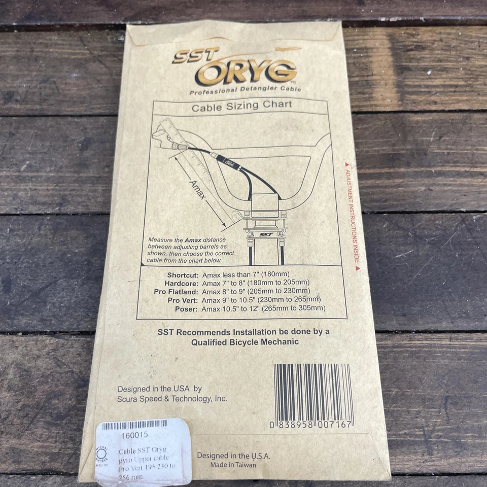 SST Oryg Cable Superior de Viaje Estándar Pro Vert Extremo Giratorio BMX Giroscopio Desenredador Nuevo de Lote Antiguo Foto 3 de 4