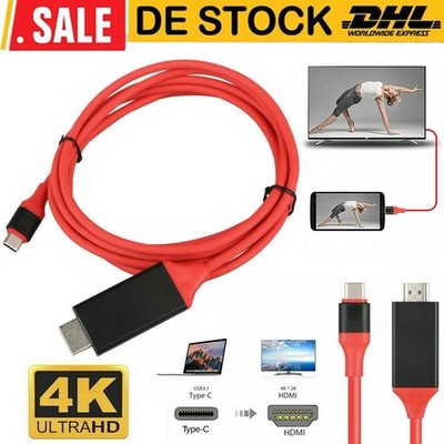 Type C zu HDMI AV TV Kabel adapter Für Samsung Galaxy S10 Note10 Plus Macbook DE