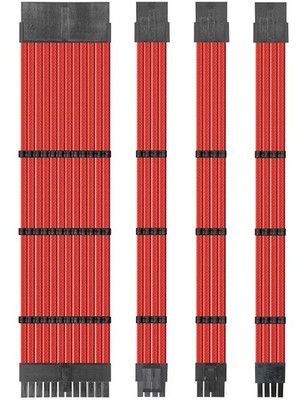 PSU Cable Extension kit Sleeved Custom Power Supply 18 AWG 24-PIN 4+4 6+2