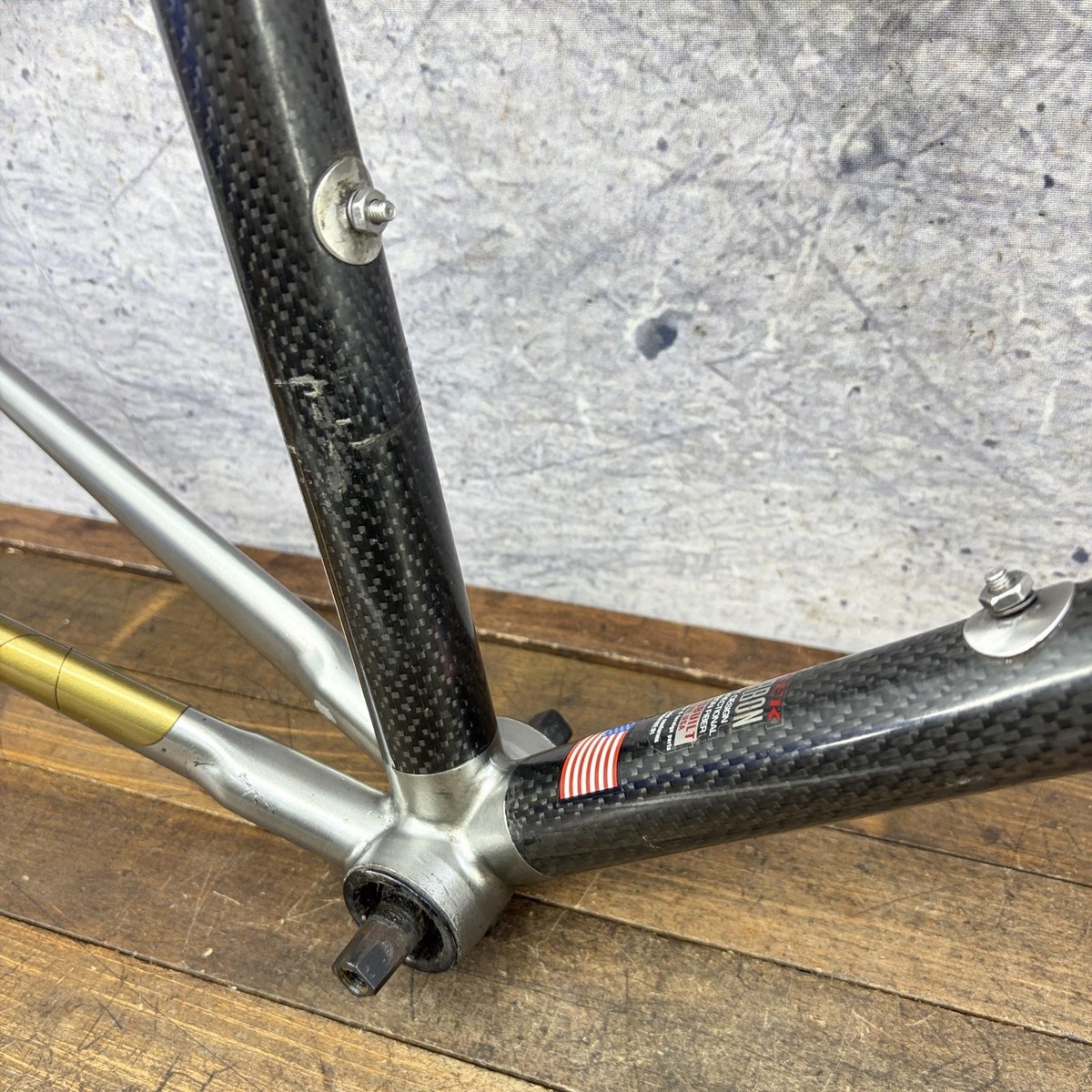 Vintage Trek 2300 ZX Carbon Road Bike Frame 57cm USA Black 700c
