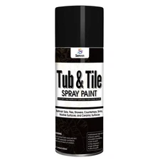 Tub and Tile Spray Paint - Bathtub Refinishing Paint with Porcelain-16oz, Black