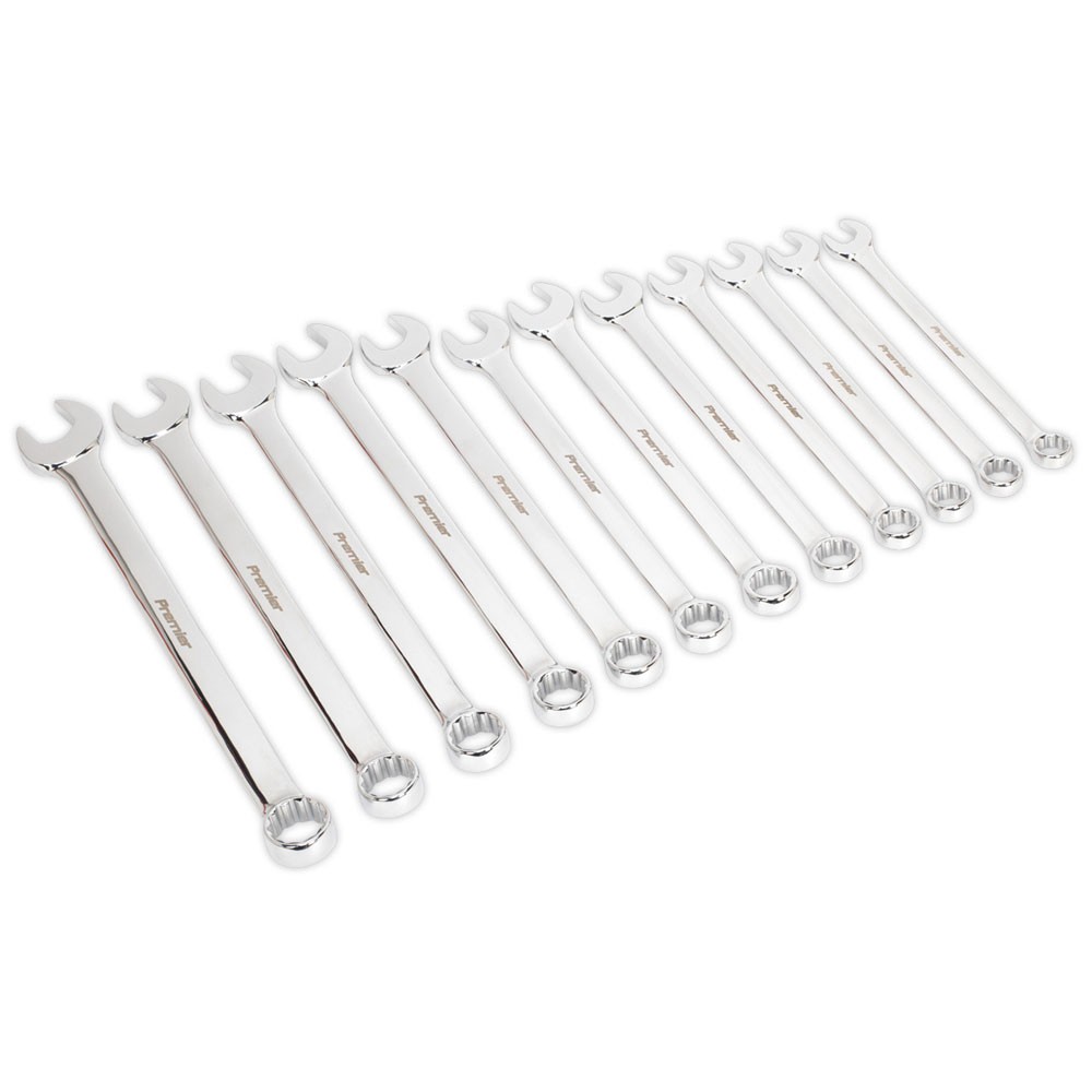 Sealey Combination Spanner Set Jumbo 12pc Metric