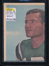 1968 Topps Poster Don Maynard - Jets - ExMt - S2406