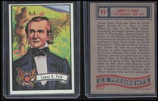1972 Topps U.S. Presidents James K. Polk #11