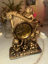 Vintage Angels Clock Ornament, Satisfactory Condition