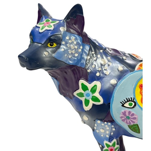 Westland Giftware Wolf Figur Call Of The Wolf Las Luces Sonne Mond blau - Bild 11 von 12