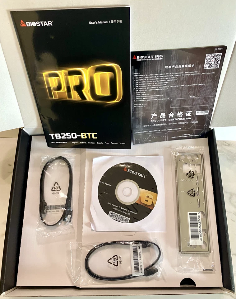 Biostar Pro TB250-BTC Ethernet DVI-D USB 3.0 PCI Express 3.0 Mining Motherboard - Image 4 of 4