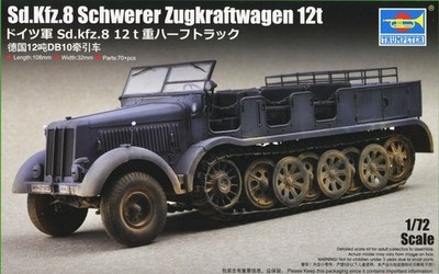 Trumpeter 07403 1:72 Scale Sd.Kfz.8 Schwerer Zugkraftwagen 12t Model Kit