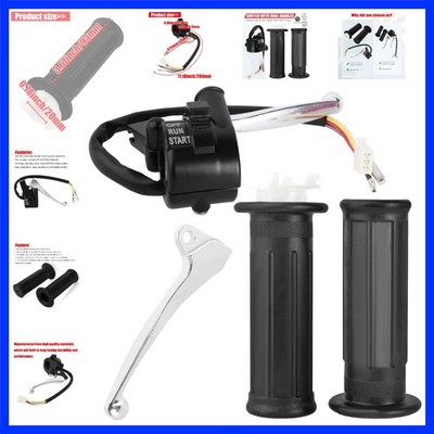PW50 Throttle Housing Start Switch Handlebar Accelerator Twist Grip Set Compa...