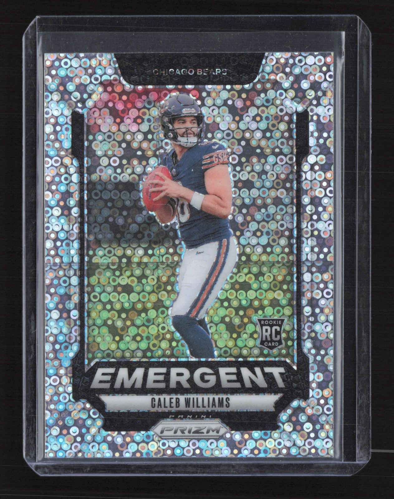 2024 Panini Prizm #1 Caleb Williams Emergent No Huddle Prizm