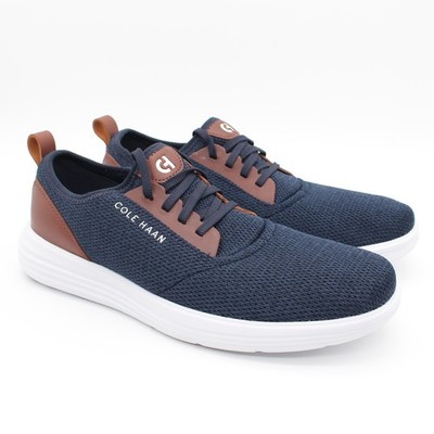 Cole Haan Grandsport Journey Casual Sneakers Mens Size 10M Blue Knit Lace Up