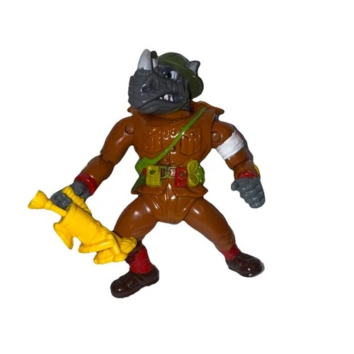 Vintage 1992 TMNT Dimwit Doughboy ROCKSTEADY Ninja Turtles Figure w/accessory