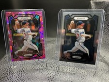2024 Panini Prizm-Tom Glavine-Pink Cracked Ice/Base-Atlanta Braves #60