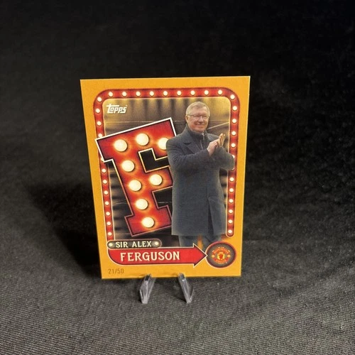 2025/26 Topps Manchester United Collector Tin Sir Alex Ferguson Gold /50