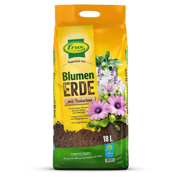Frux® Blumenerde Mit Naturton NatüRlich Gut - 18 Liter-image