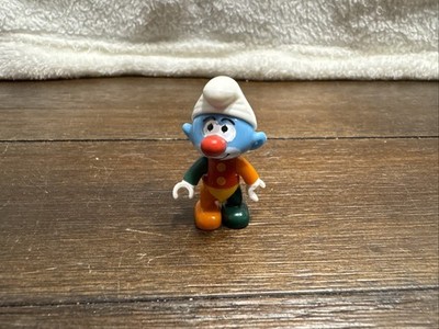 Rare VHTF Clown Smurf Mega Bloks Figurine 1.5'' Peyo 2012 Mint Condition