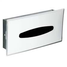 Galvanized Steel Recessed Tissue Box Holder in Stainless Steel Free Shipping
