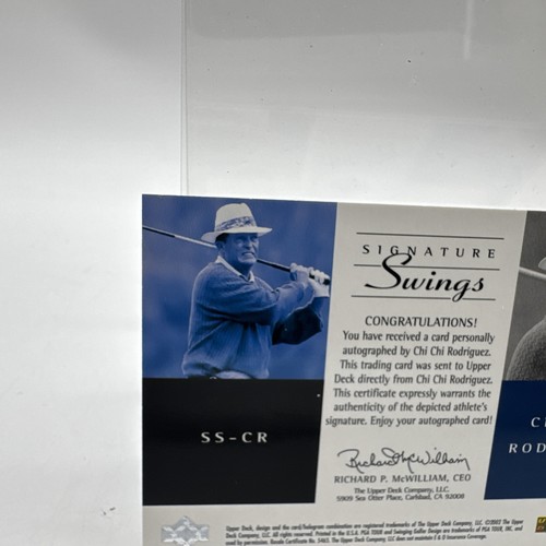 Chi Chi Rodriguez 2002 SP Game Used Edition - Signature Swings #SS-CR Autograph - Picture 8 of 13