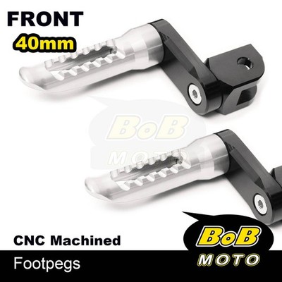 BOB 40mm Lower Rider Footpegs TITANIUM For Yamaha Stryker 11 12 13 14 15 16 17