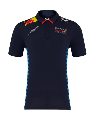 Red Bull Racing F1 Men's Sergio "Checo" Perez Team Polo Shirt Navy - Bild 1 von 3