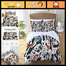 Cow Print Full Bedding Set - 3 Piece Comforter  Pillow Shams for Kids  Adults