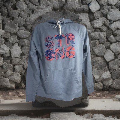 Barbelle Box Light Blue Lightweight Women s Exercise Weightlifting Hoodie Medium