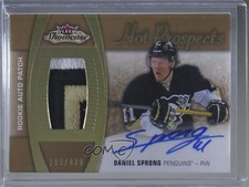 2015 Upper Deck Fleer Showcase Hot Prospects /499 Daniel Sprong Patch Auto h1c