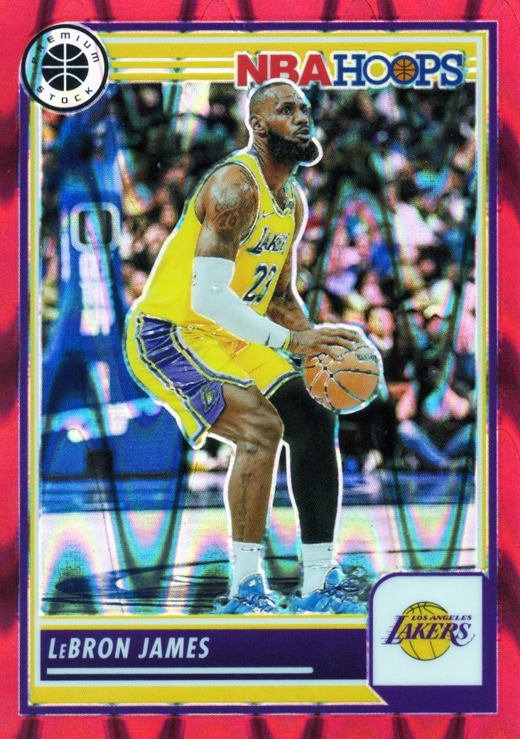 2023-24 Panini Nba Hoops Premium Stock - LeBron James #149 Red Seismic 58/199