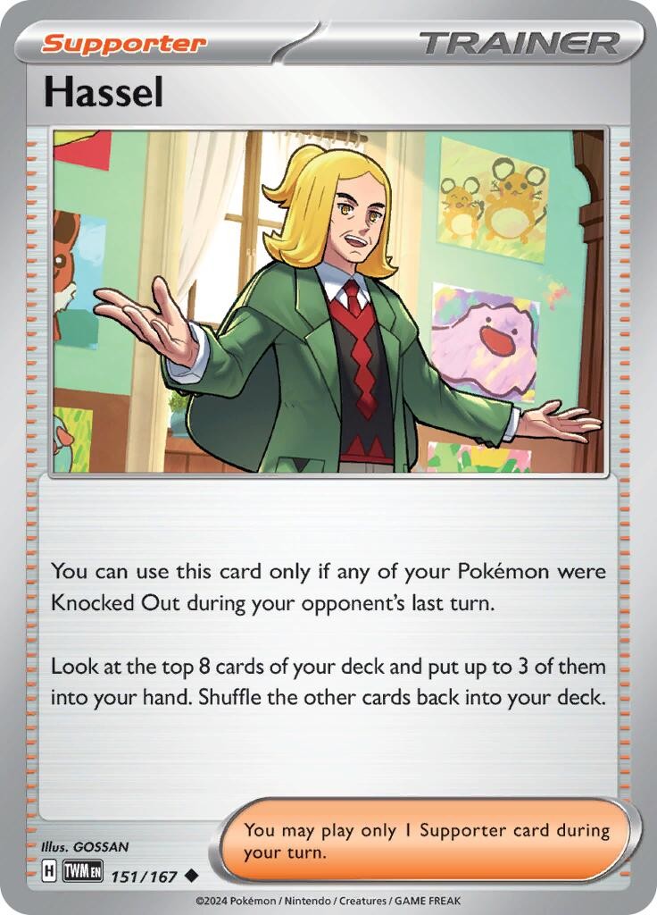 Pokemon Hassel 151/167 Twilight Masquerade Uncommon NM