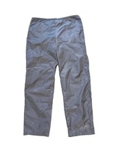 Vintage Nike Nylon Windbreaker Track Pants Men s M Gray Baggy Swoosh Athletic