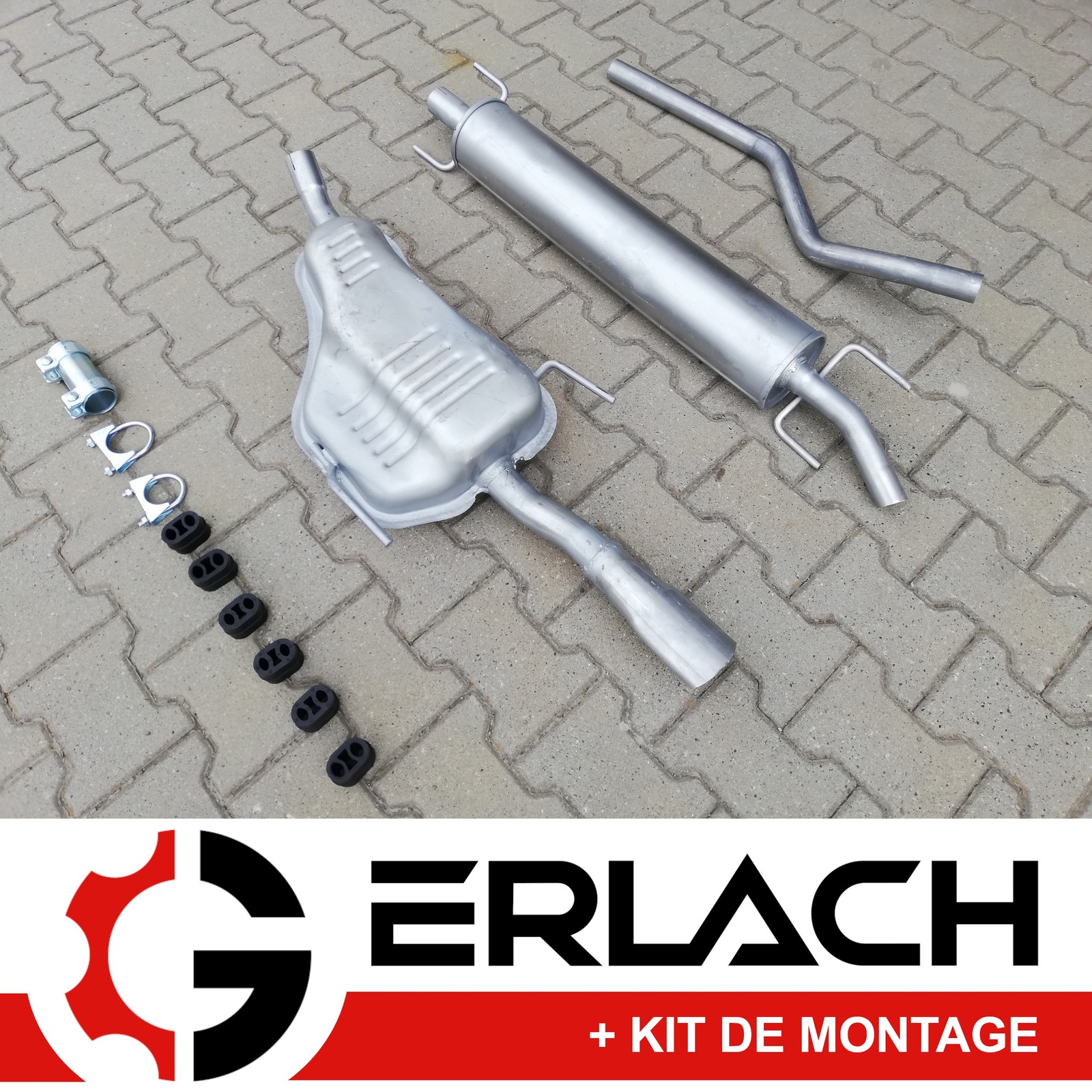 Silencieux échappement Opel Astra H Caravan 1.8i Sport inox