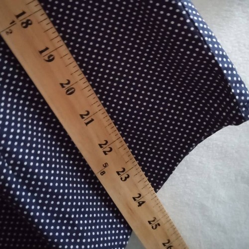 Liz & Co Polka Dot Shirt Women Large Blue White Dots Stretch Button Down - Picture 7 of 10