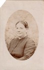 Antique Photo Lovely Woman Textured Dress Studio Portrait Sepia Tone