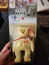 Ty Beanie Baby Maple the Bear 1999 McDonalds Teenie Beanie New in Package